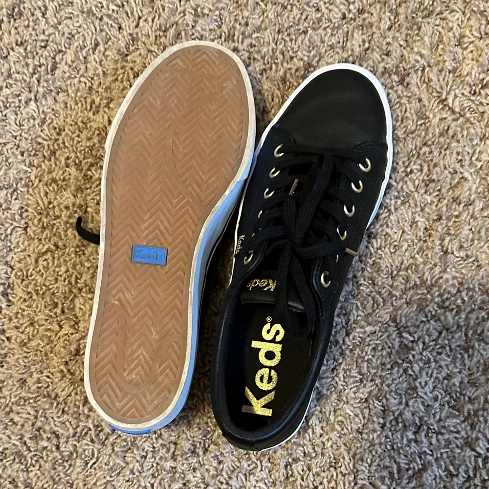 Keds Black Sneakers with White Sole - Picture 7 of 8